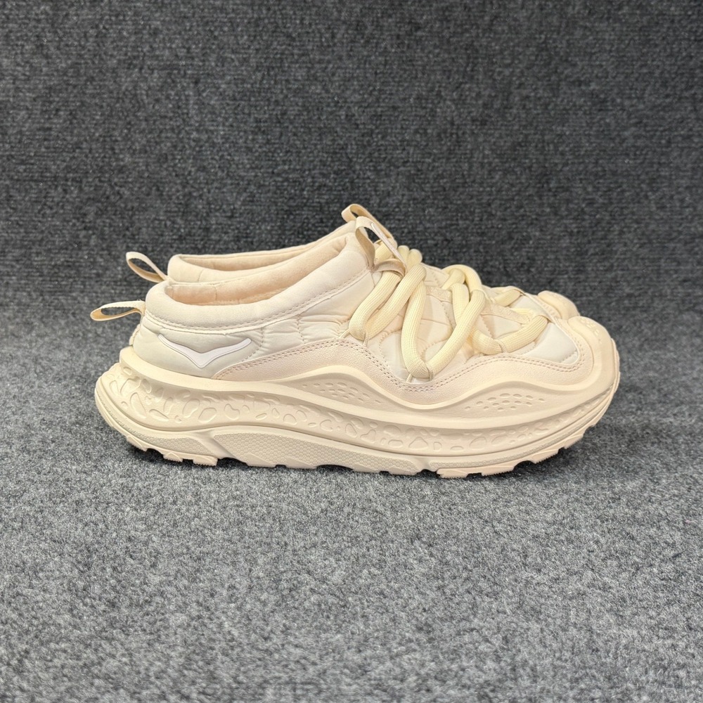 Hoka Ora Primo Recovery Shoe Unisex Vanilla Cream Athletic Slip On Running Slide